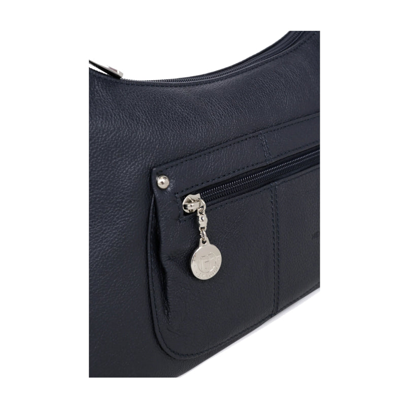 HEXAGONA Besace cuir de vachette grainé