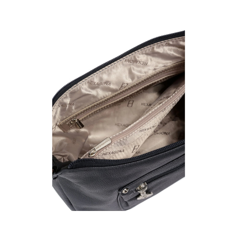 HEXAGONA Besace cuir de vachette grainé