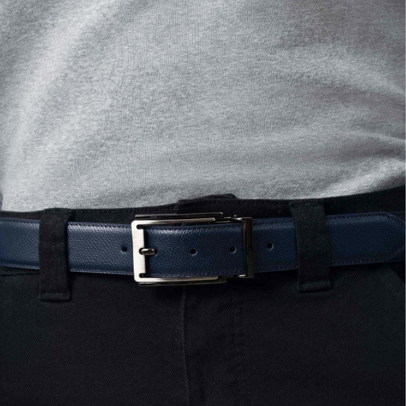 HEXAGONA Ceinture ajustable - Cuir de vachette grainé