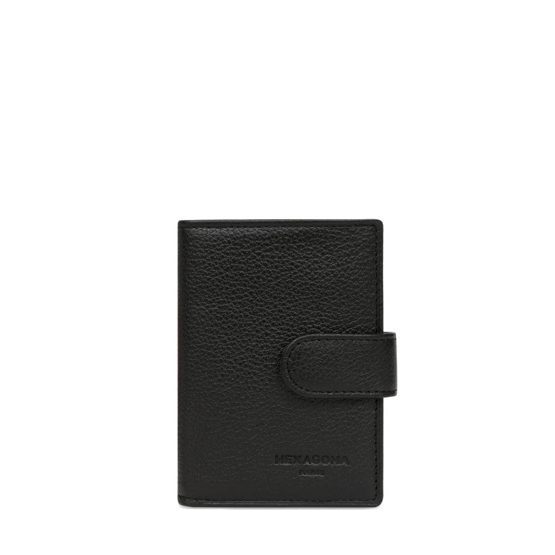 HEXAGONA Porte-cartes - Cuir de vachette grainé