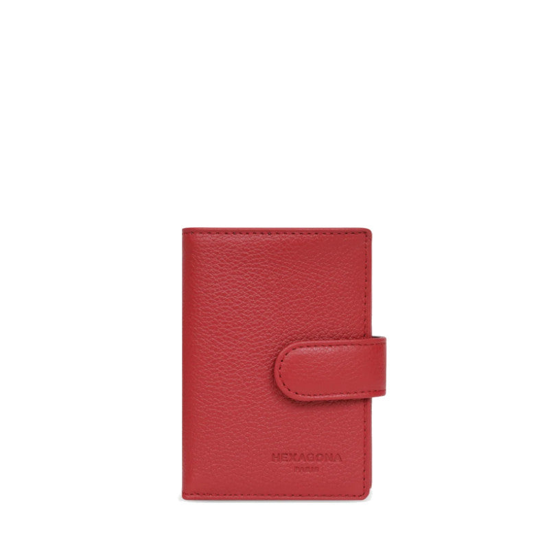 HEXAGONA Porte-cartes - Cuir de vachette grainé