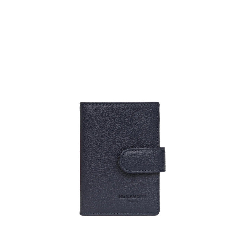 HEXAGONA Porte-cartes - Cuir de vachette grainé