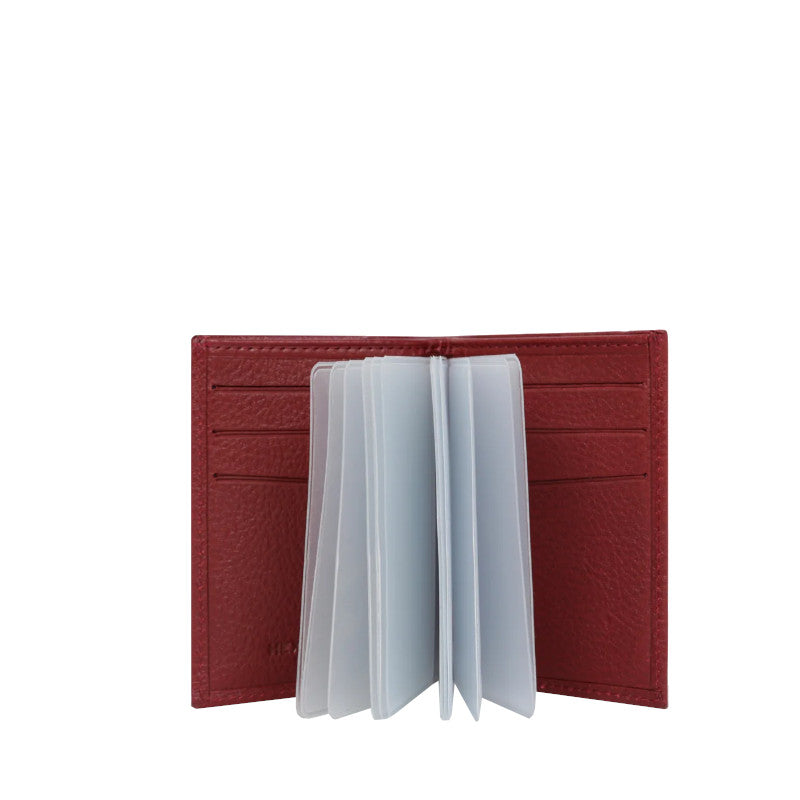 HEXAGONA Porte-cartes -Cuir de vachette végétal collet