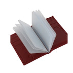 HEXAGONA Porte-cartes -Cuir de vachette végétal collet
