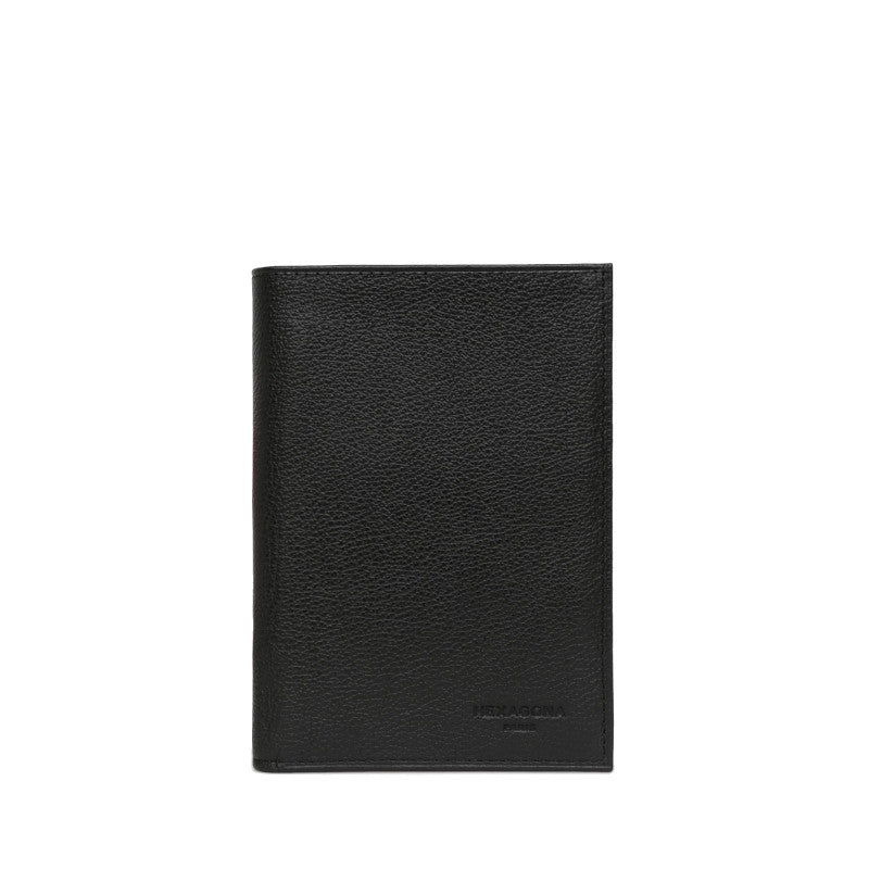 HEXAGONA Portefeuille européen - Cuir de vachette grainé