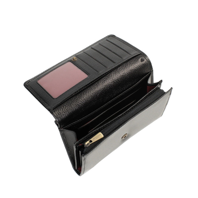 HEXAGONA Portefeuille long - 1 volet - Stop RFID - Cuir