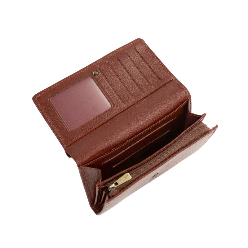 HEXAGONA Portefeuille long - 1 volet - Stop RFID - Cuir