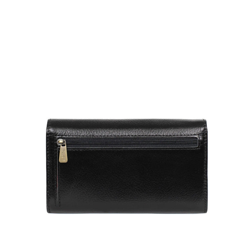 HEXAGONA Portefeuille long - 1 volet - Stop RFID - Cuir