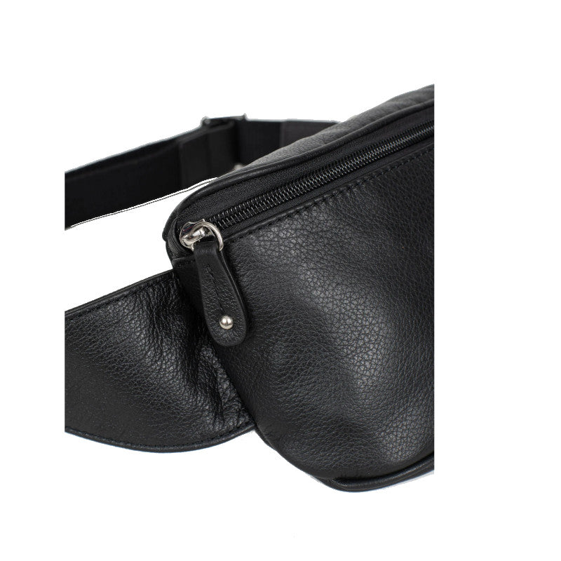 HEXAGONA Sac banane - Cuir de vachette grainé