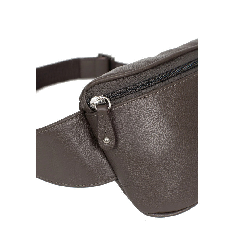 HEXAGONA Sac banane - Cuir de vachette grainé