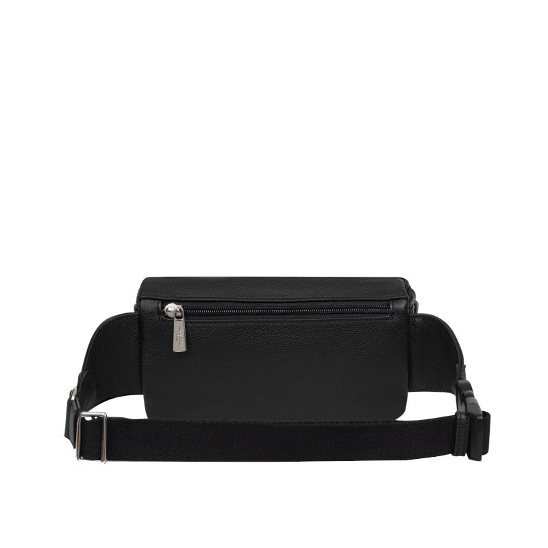 HEXAGONA Sac banane - Cuir de vachette grainé