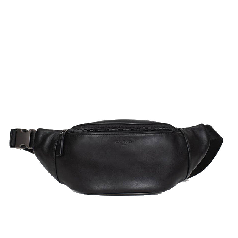 HEXAGONA Sac banane -Cuir de vachette souple