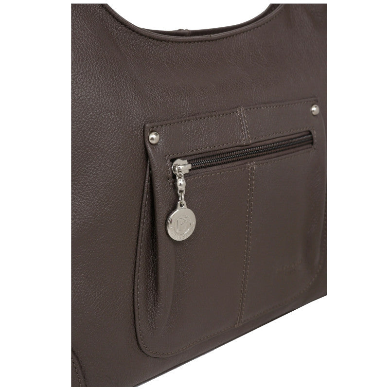 HEXAGONA Sac besace Cuir de vachette grainé