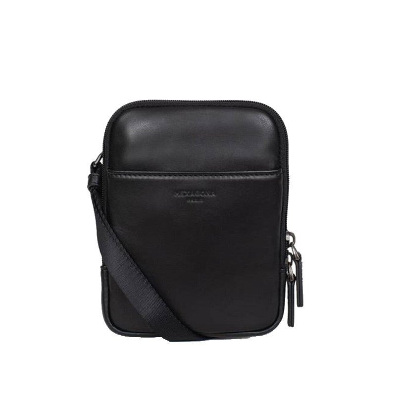 HEXAGONA Sacoche -Cuir de vachette souple