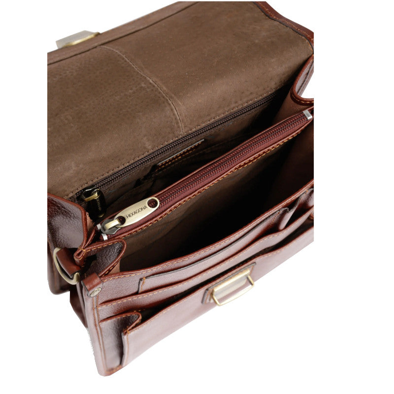 HEXAGONA Sac porté Baisenville - Cuir