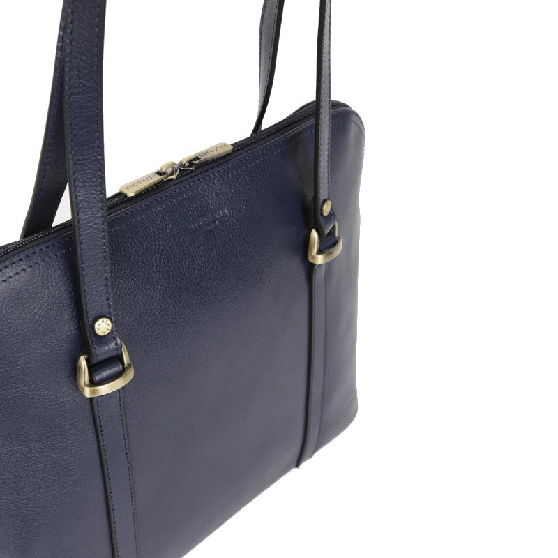 HEXAGONA Sac porté épaule 2 anses - A4 - Cuir