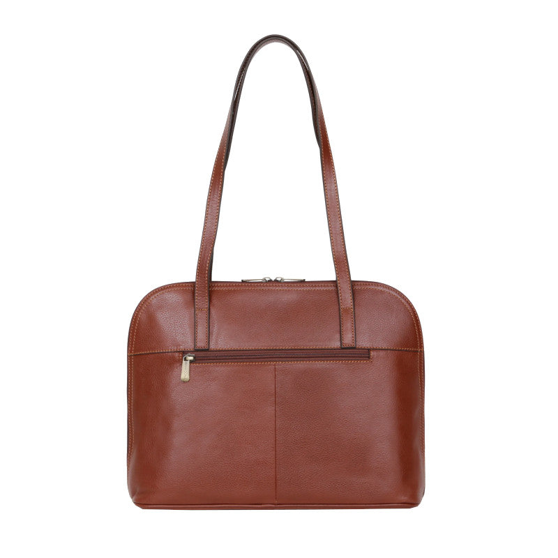 HEXAGONA Sac porté épaule 2 anses - A4 - Cuir