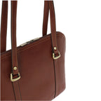 HEXAGONA Sac porté épaule 2 anses - A4 - Cuir