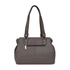 HEXAGONA Sac porté épaule 2 anses - Cuir de vachette grainé