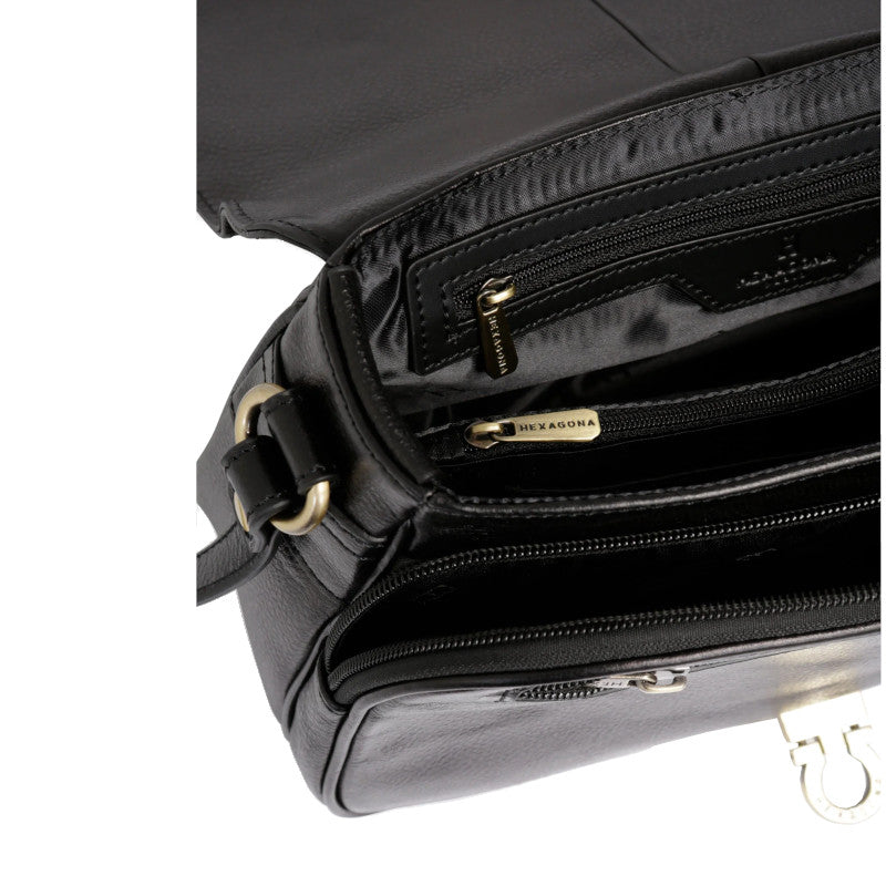 HEXAGONA Sac porté travers - Cuir