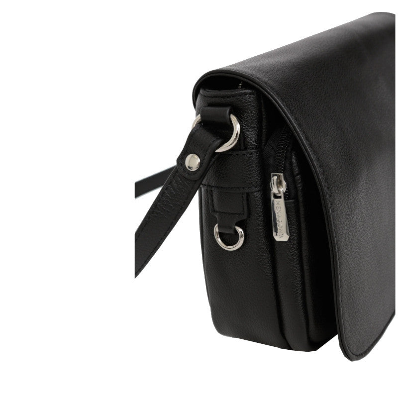 HEXAGONA Sac porté travers - Cuir de vachette grainé