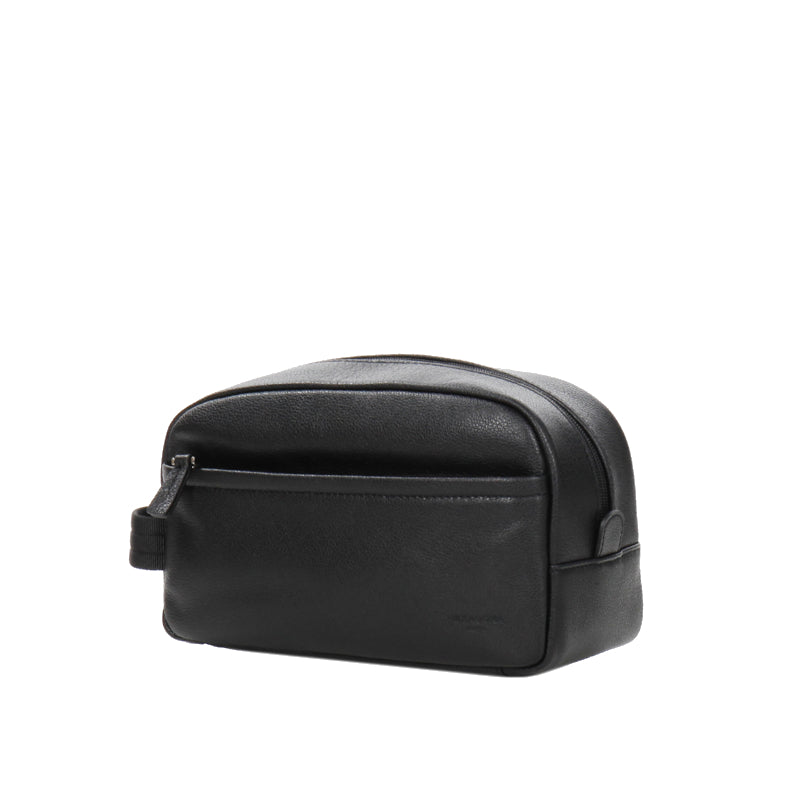 HEXAGONA Trousse de toilette -Cuir de vachette grainé