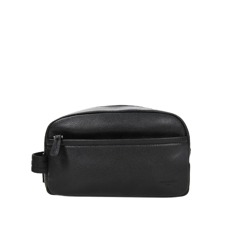 HEXAGONA Trousse de toilette -Cuir de vachette grainé