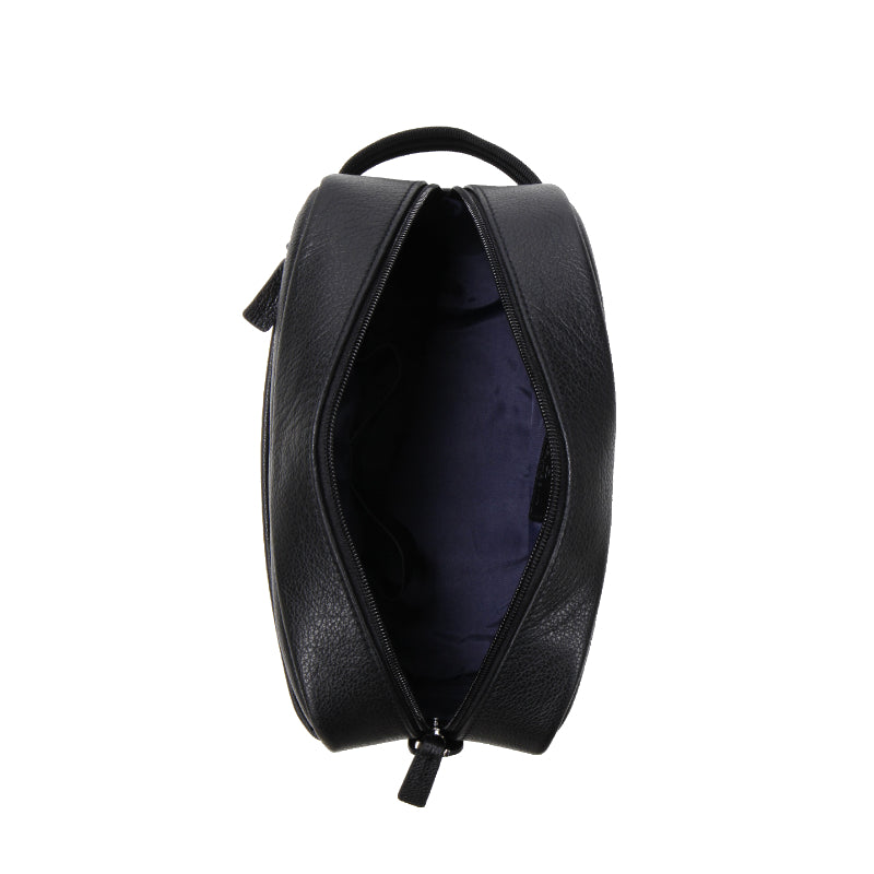 HEXAGONA Trousse de toilette -Cuir de vachette grainé