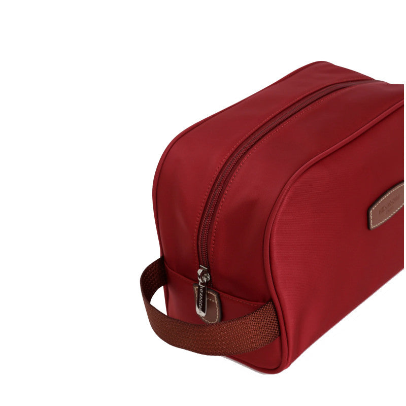
                      
                        HEXAGONA Trousse de toilette - Nylon /croûte de cuir de vachette
                      
                    