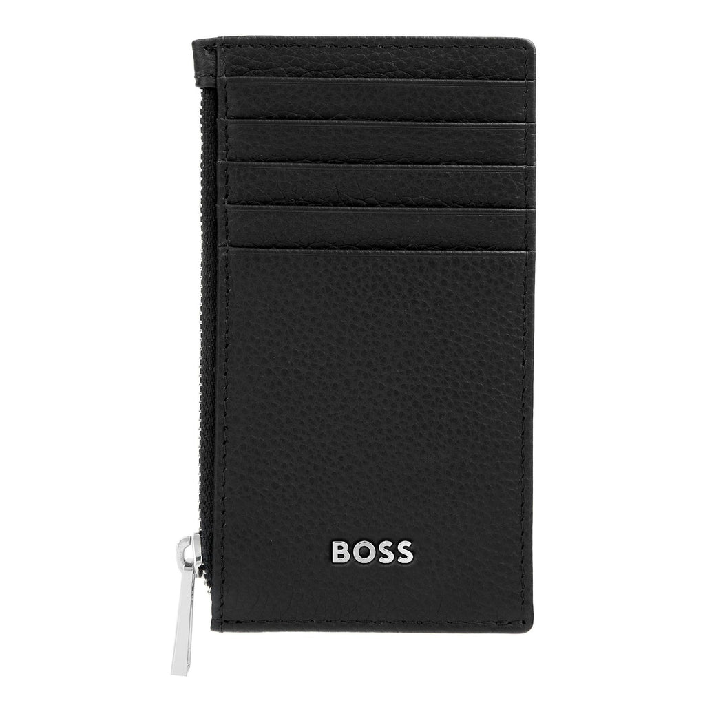 Noir - Hugo Boss Porte-cartes zip Classic Grained