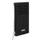 Noir - Hugo Boss Porte-cartes zip Classic Grained