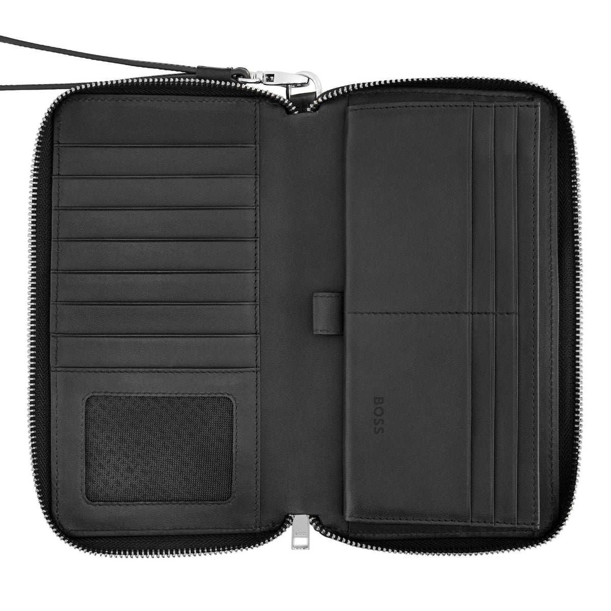 Noir - Hugo Boss Portefeuille voyage Classic Smooth
