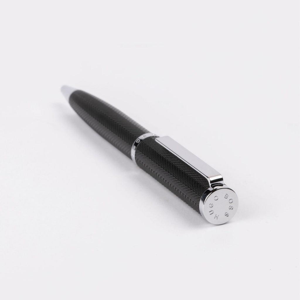 Chrome - Hugo Boss Stylo bille Formation Herringbone Chrome