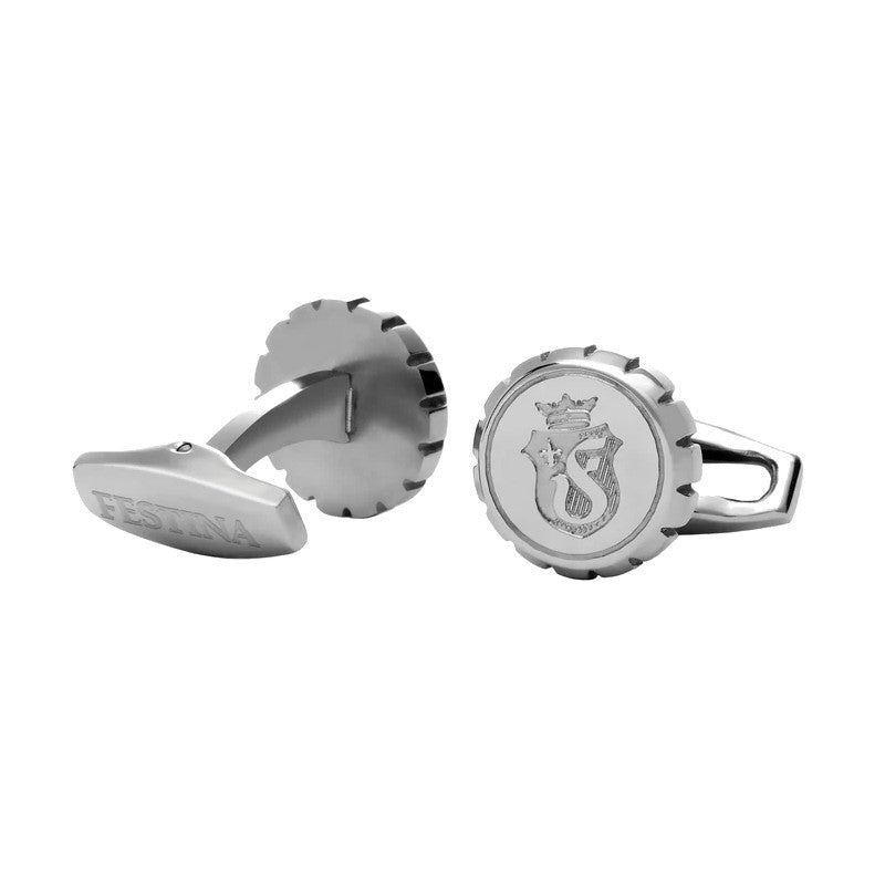 HUGO BOSS Boutons de manchette Button Shinny Chrome Festina