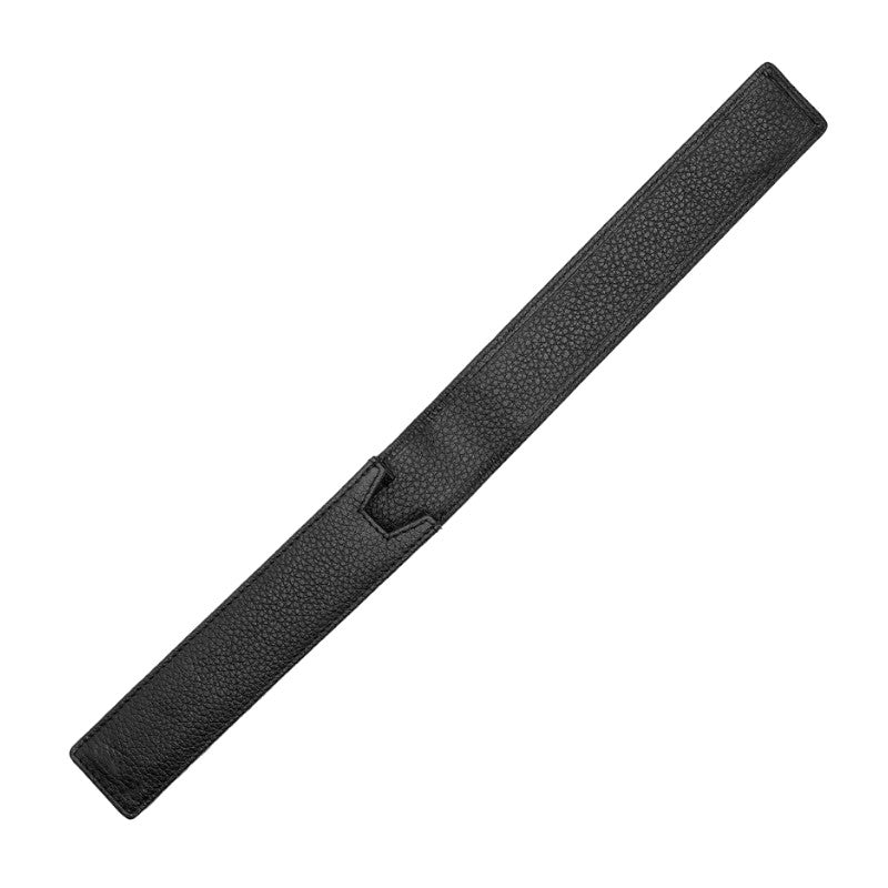 HUGO BOSS Étui à stylo simple, finition grainée noire classique