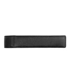 HUGO BOSS Étui à stylo simple, finition grainée noire classique