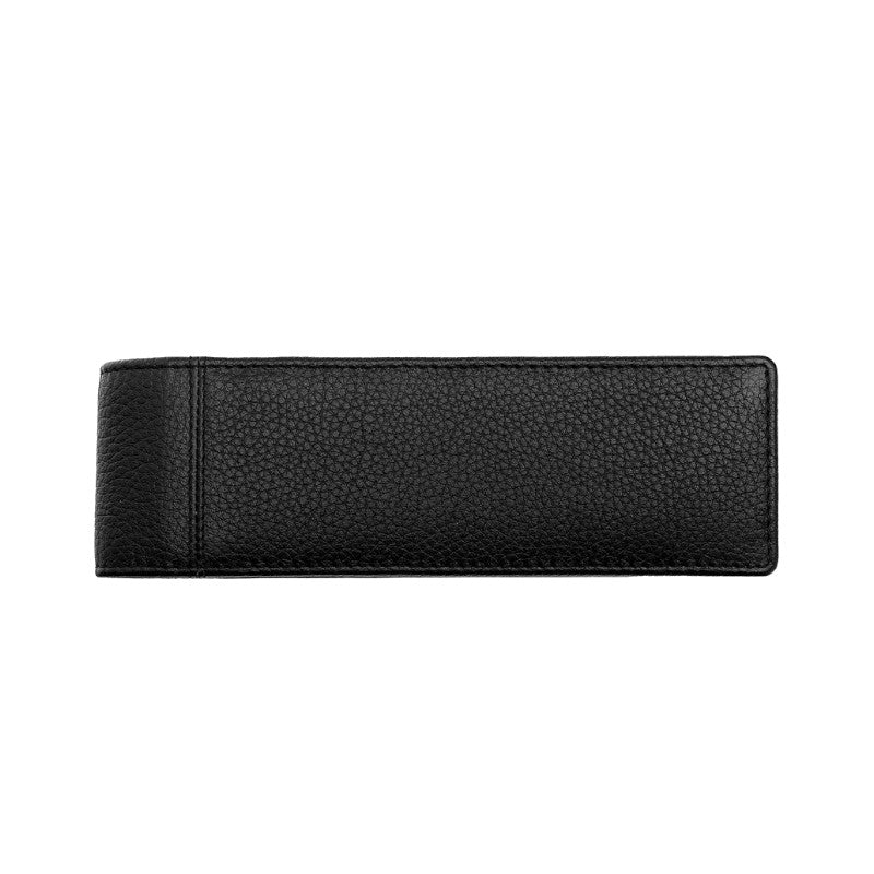 HUGO BOSS Étui double pour stylos, finition grainée classique