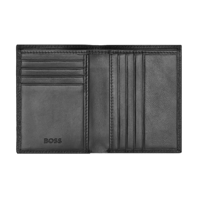 HUGO BOSS Porte-cartes Double Classic Grained Black
