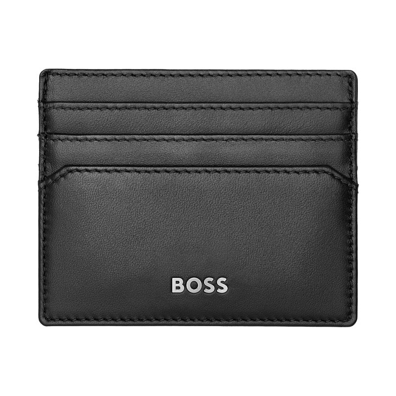 HUGO BOSS Porte-cartes Double Classic Smooth Noir