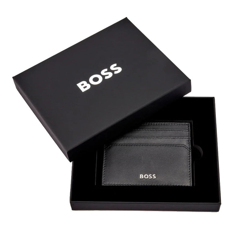 HUGO BOSS Porte-cartes Double Classic Smooth Noir