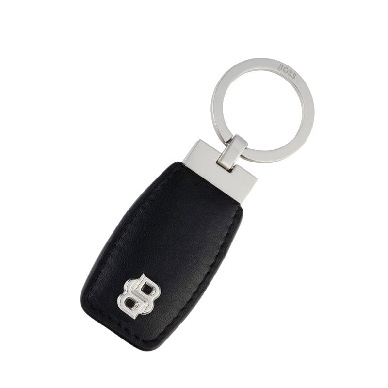 HUGO BOSS Porte-clefs Double B Black & Chrome