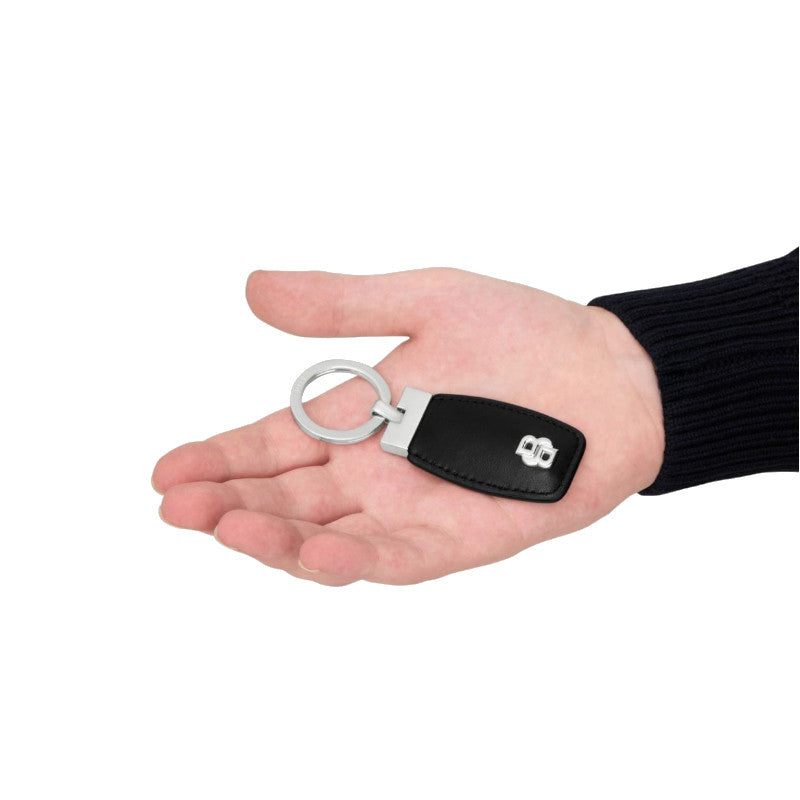HUGO BOSS Porte-clefs Double B Black & Chrome