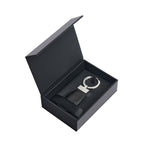 HUGO BOSS Porte-clefs Double B Black & Chrome