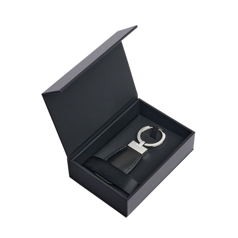 HUGO BOSS Porte-clefs Double B Black & Chrome