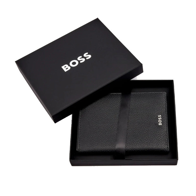 HUGO BOSS Porte-passeport grainé classique
