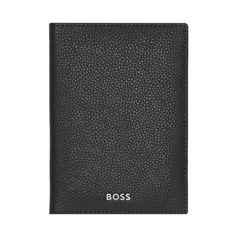 HUGO BOSS Porte-passeport grainé classique