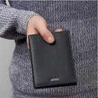 HUGO BOSS Porte-passeport grainé classique