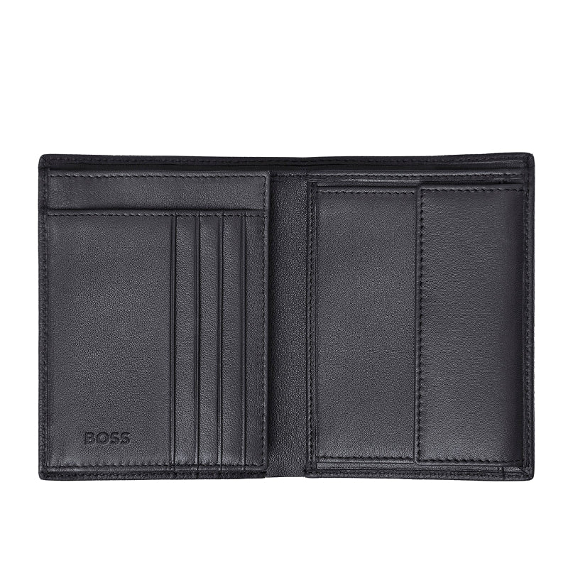 HUGO BOSS Portefeuille Vertical porte-monnaie avec flap Classic Grained