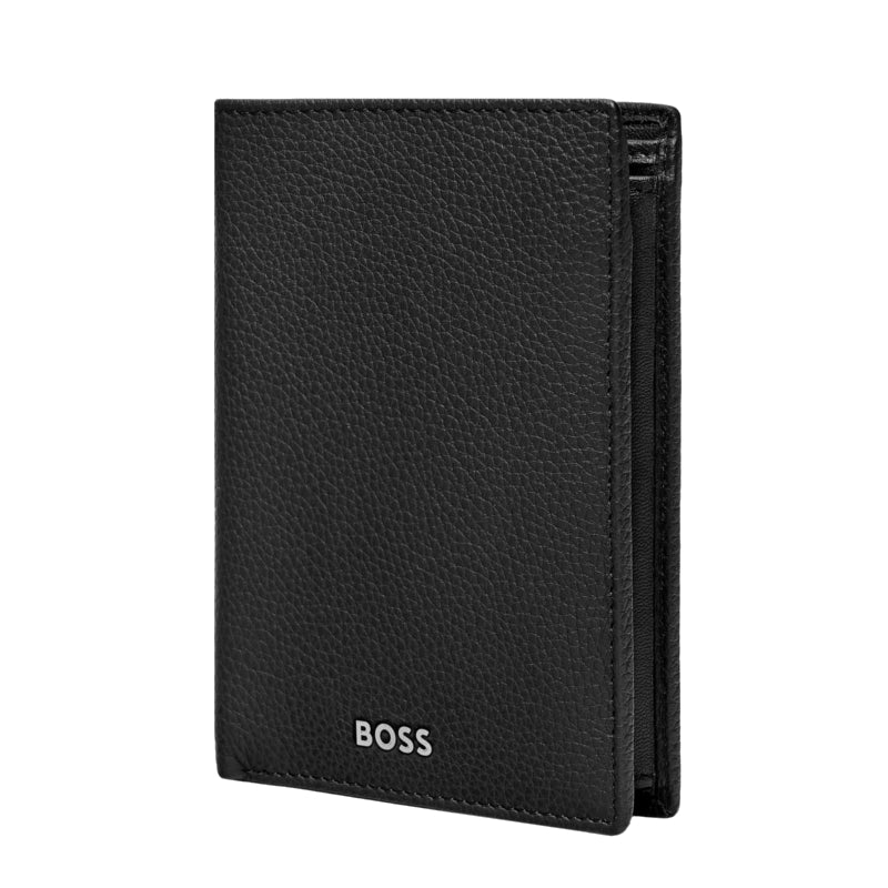 HUGO BOSS Portefeuille Vertical porte-monnaie avec flap Classic Grained