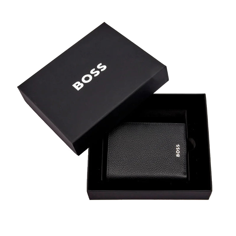 HUGO BOSS Portefeuille Vertical porte-monnaie avec flap Classic Grained